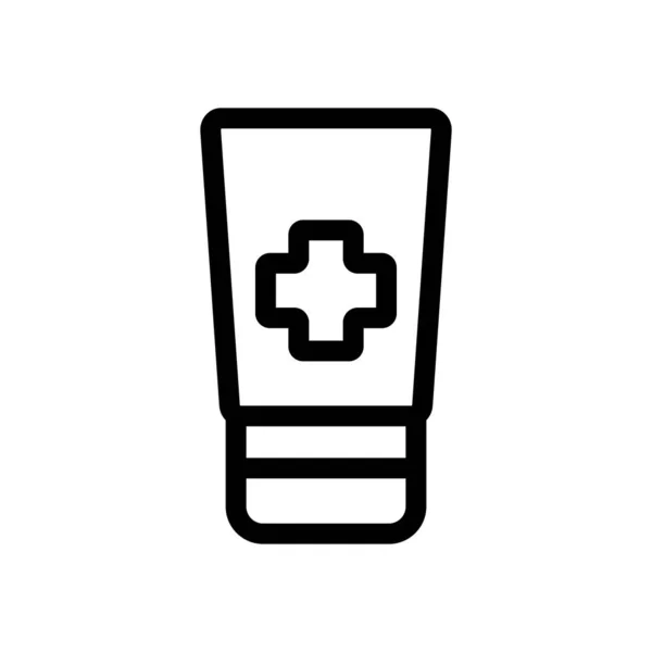 First aid kit icon vector. Isolated contour symbol illustration — ストックベクタ