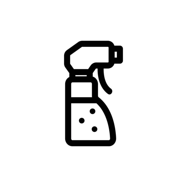 Una herramienta para lavar las ventanas del icono del vector. Ilustración del símbolo de contorno aislado — Vector de stock