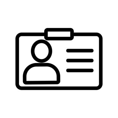 Çalışan simge vektörüne devam et. İzole edilmiş kontür sembolü gösterimi