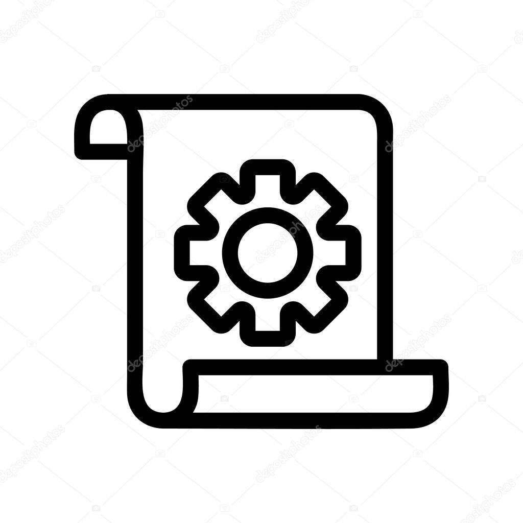 Awareness icon vector. Isolated contour symbol illustration