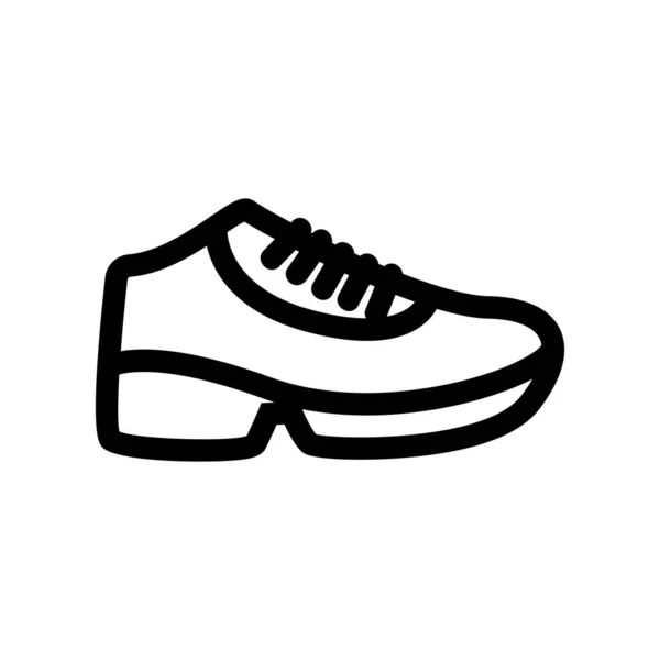 Sneakers vetor ícone. Isolado contorno símbolo ilustração — Vetor de Stock