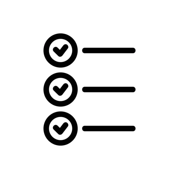 Remplir le vecteur d'icône du questionnaire. Illustration de symbole de contour isolé — Image vectorielle