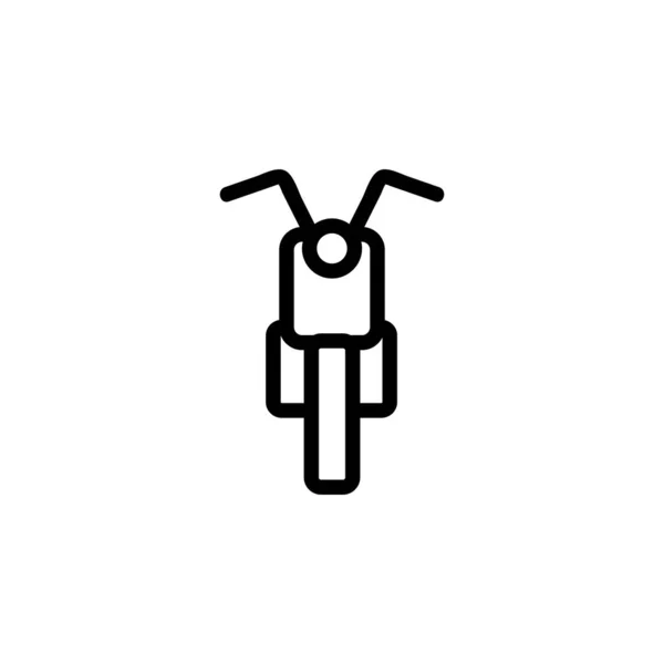 Motosiklet ikonu vektörü. İzole edilmiş kontür sembolü gösterimi — Stok Vektör