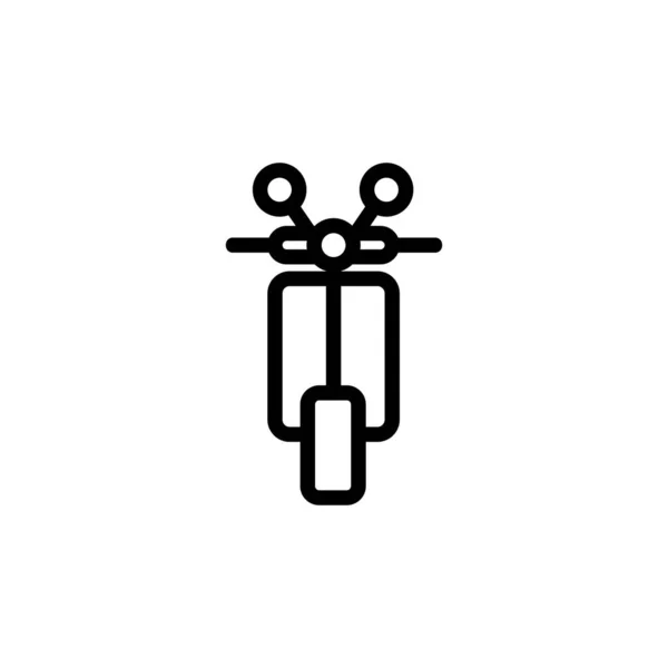 Wektor ikony motocykla. Ilustracja izolowanego symbolu konturu — Wektor stockowy