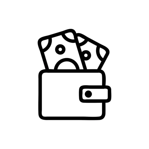 Vetor de ícone cashback. Isolado contorno símbolo ilustração —  Vetores de Stock