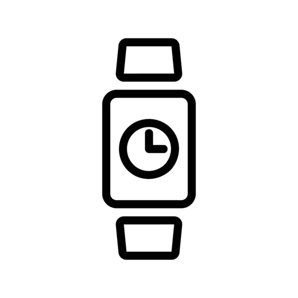 Smartwatch-Symbolvektor. Isolierte Kontursymboldarstellung — Stockvektor