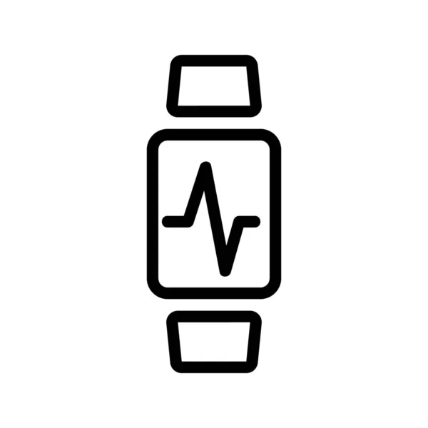 Smartwatch icoon vector. Geïsoleerde contoursymbool illustratie — Stockvector