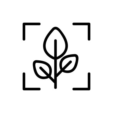 Akıllı çiftlik ikonu vektörü. İzole edilmiş kontür sembolü gösterimi