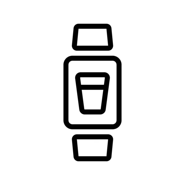 Вектор значка розумного годинника. Ізольована контурна символьна ілюстрація — стоковий вектор