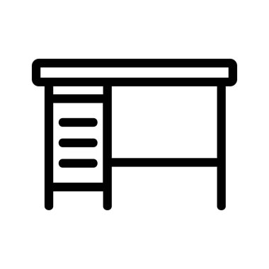 Durak ikon vektöründe reklam. İzole edilmiş kontür sembolü gösterimi