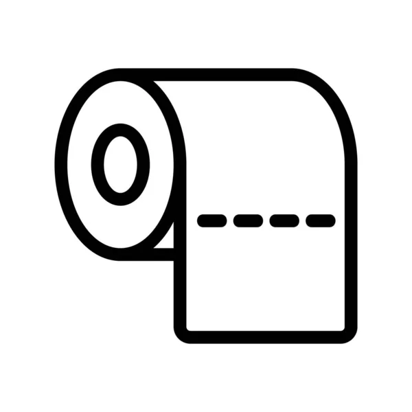 Vector icono de papel higiénico. Ilustración del símbolo de contorno aislado — Vector de stock