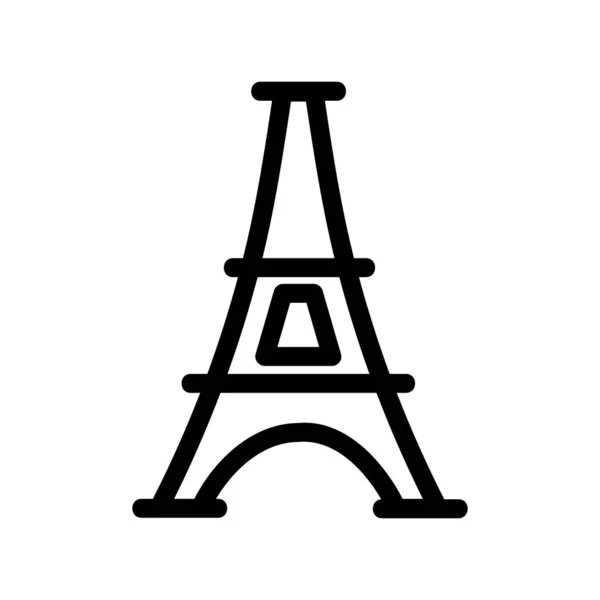 パリのアイコンベクトル。独立した輪郭シンボルイラスト — ストックベクタ