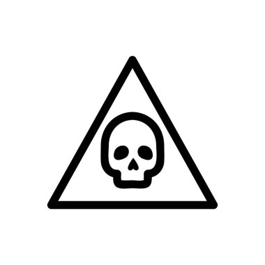 Siber saldırı ikonu vektörü. İzole edilmiş kontür sembolü gösterimi