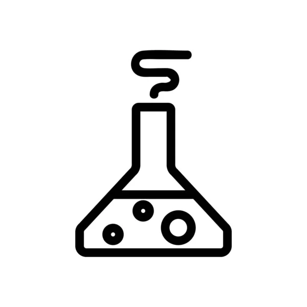 Symbol-Vektor für chemische Erfahrung. Isolierte Kontursymboldarstellung — Stockvektor