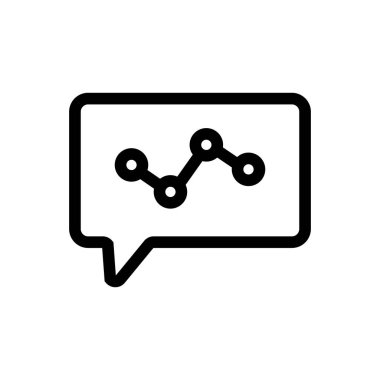 Vektör simgesinin büyüme şemasını uyarın. İzole edilmiş kontür sembolü gösterimi