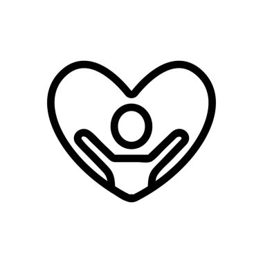 Favori parti ikon vektörü. İzole edilmiş kontür sembolü gösterimi