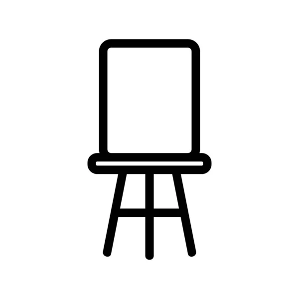 小把戏图标向量的椅子。孤立的等高线符号说明 — 图库矢量图片