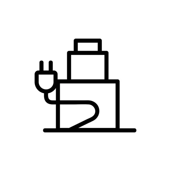 Vetor ícone de carregamento. Isolado contorno símbolo ilustração — Vetor de Stock