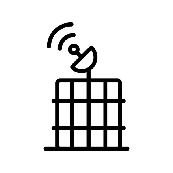 Vettore icona comunicazione mobile. Illustrazione del simbolo del contorno isolato — Vettoriale Stock