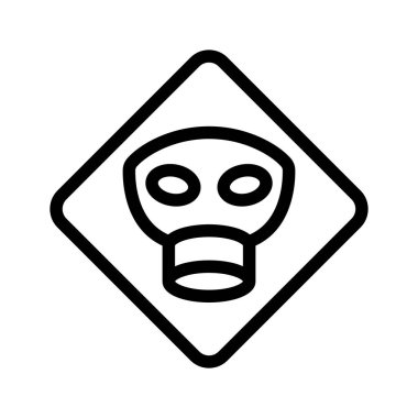 İkon vektörünü nazikçe gazlar. İzole edilmiş kontür sembolü gösterimi