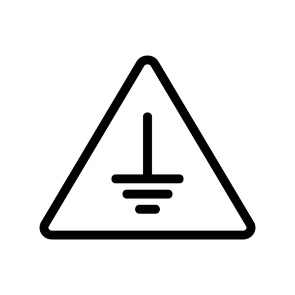 Assine cuidadosamente vetor ícone. Isolado contorno símbolo ilustração — Vetor de Stock