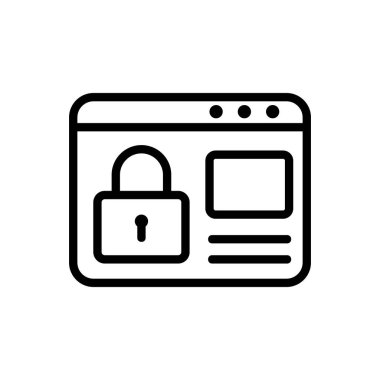 https protokol vektörü. İzole edilmiş kontür sembolü gösterimi