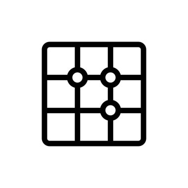 Çocuk oyun ikonu vektörü. İzole edilmiş kontür sembolü gösterimi