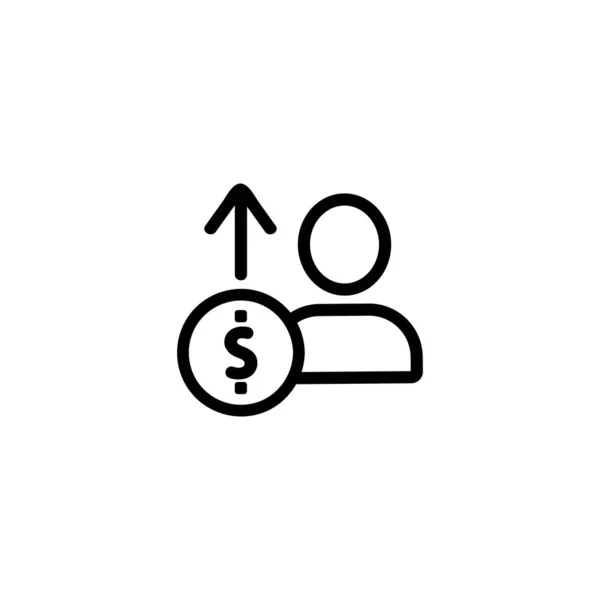 Vetor de ícone de negócio afiliado. Isolado contorno símbolo ilustração — Vetor de Stock