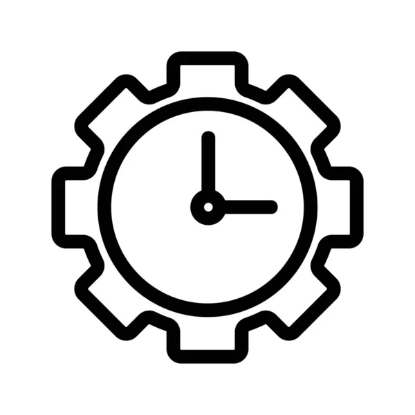 Definir o vetor de ícone de tempo. Isolado contorno símbolo ilustração —  Vetores de Stock