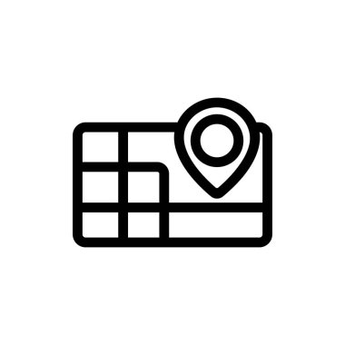 geolacmus ikon vektörü. İzole edilmiş kontür sembolü gösterimi