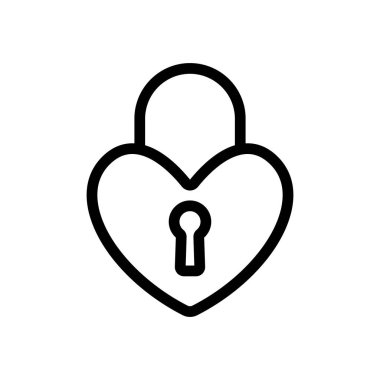 Aşıkların kalesi ikon vektörü. İzole edilmiş kontür sembolü gösterimi