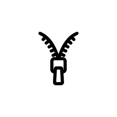 Yıldırım tokası ikon vektörü. İzole edilmiş kontür sembolü gösterimi