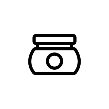 Nemlendirici krem ikon vektörü. İzole edilmiş kontür sembolü gösterimi