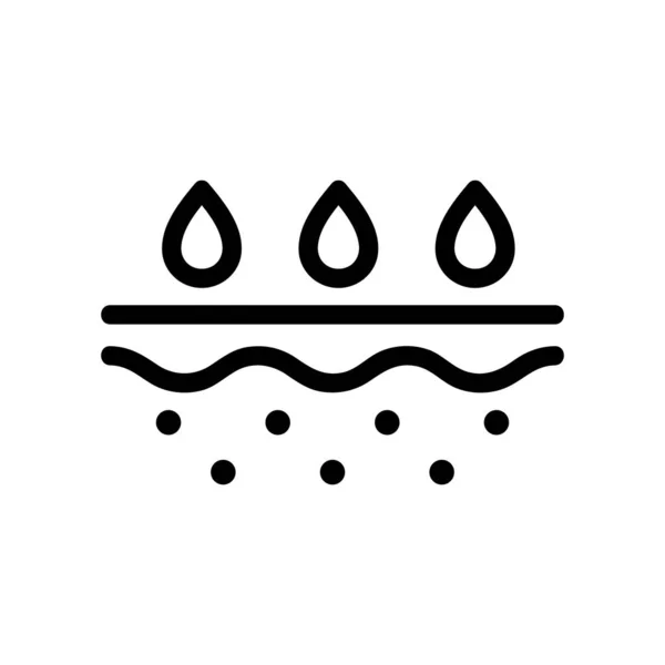 La textura del icono de la crema es un vector. Ilustración del símbolo de contorno aislado — Vector de stock