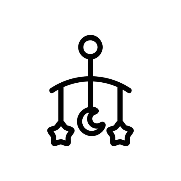 Juguetes sobre el icono del vector del carrete. Ilustración del símbolo de contorno aislado — Archivo Imágenes Vectoriales