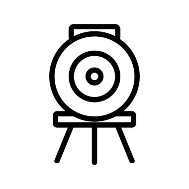 hedef simge vektörü. İzole edilmiş kontür sembolü gösterimi