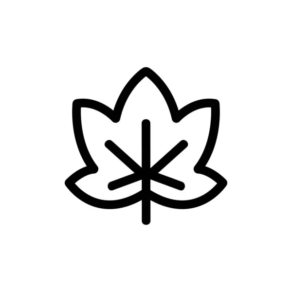 ブドウの葉のアイコンベクトル。独立した輪郭シンボルイラスト — ストックベクタ