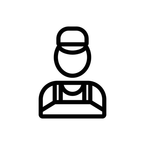 Ikona wektora hydraulicznego. Ilustracja izolowanego symbolu konturu — Wektor stockowy