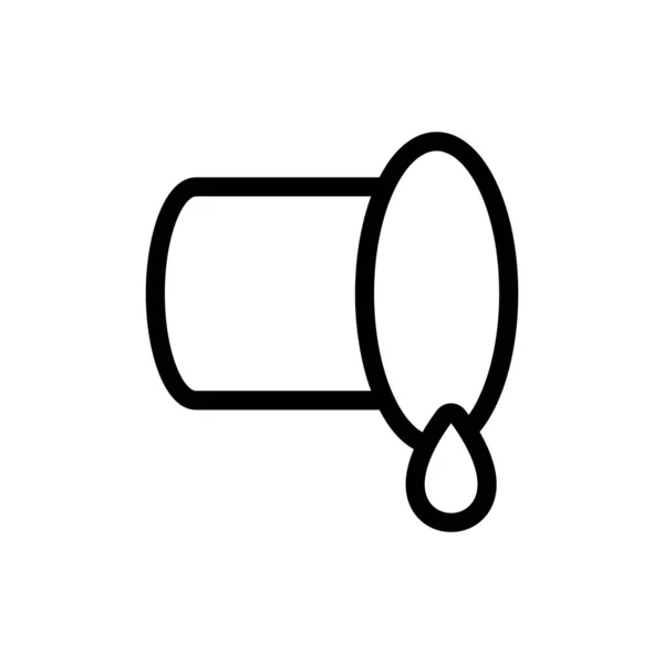 Vetor de ícone de tubo. Isolado contorno símbolo ilustração —  Vetores de Stock