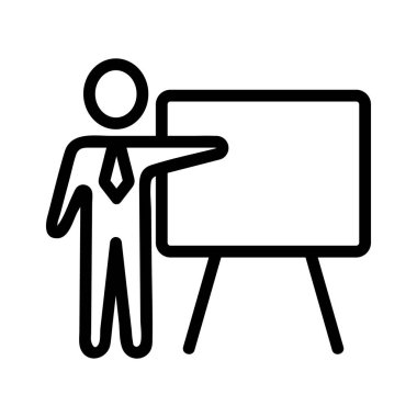 vektör simgesinin sunumu. İzole edilmiş kontür sembolü gösterimi