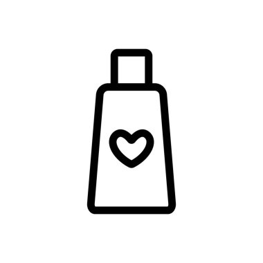 Kayganlaştırıcı ikon vektörü. İzole edilmiş kontür sembolü gösterimi