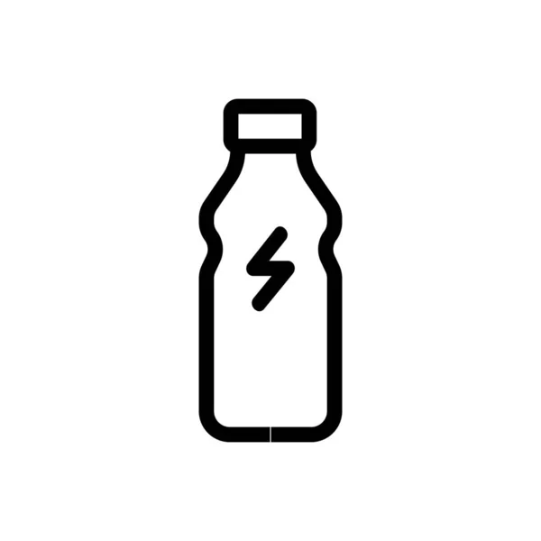 Energy-Drink-Symbolvektor. Isolierte Kontursymboldarstellung — Stockvektor