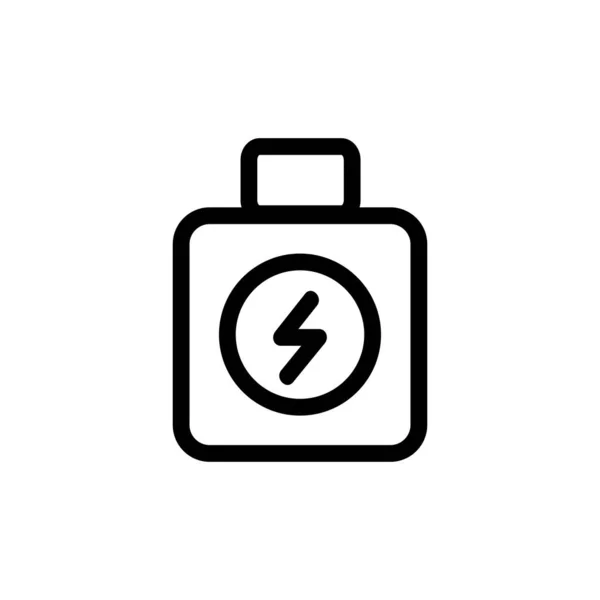Vektor ikon energetického nápoje. Izolovaný obrysový symbol ilustrace — Stockový vektor