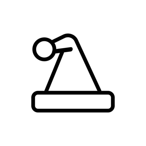 Casquette vectorielle icône du Père Noël. Illustration de symbole de contour isolé — Image vectorielle
