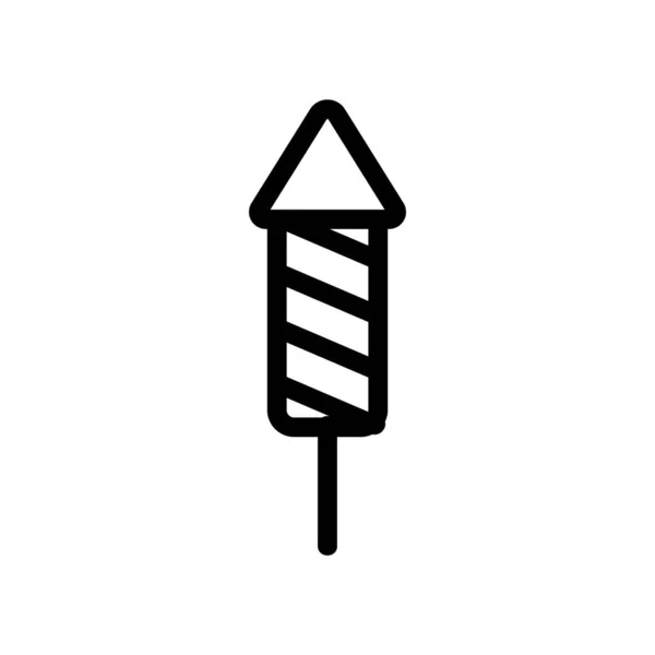 Véspera de Ano Novo vetor ícone flapper. Isolado contorno símbolo ilustração — Vetor de Stock