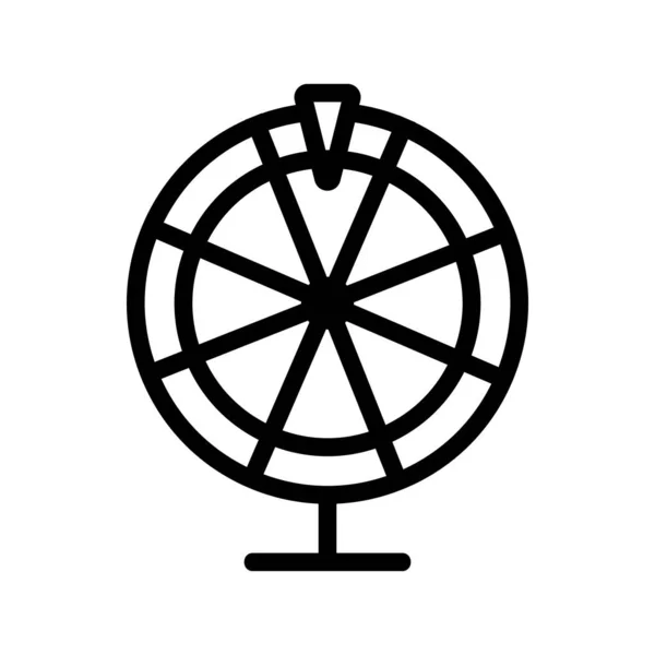 Vetor ícone da fortuna. Isolado contorno símbolo ilustração — Vetor de Stock