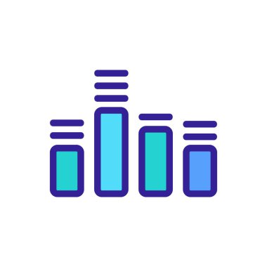 eşitleyici simge vektörü. İzole edilmiş kontür sembolü gösterimi