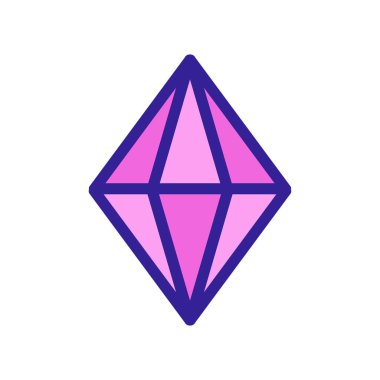 Amber ikon vektörü. İzole edilmiş kontür sembolü gösterimi