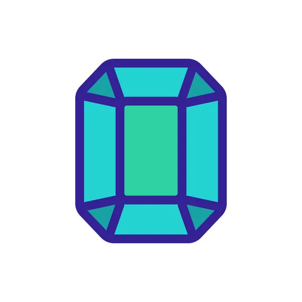 Vektor ikony Topaz. Izolovaný obrysový symbol ilustrace — Stockový vektor