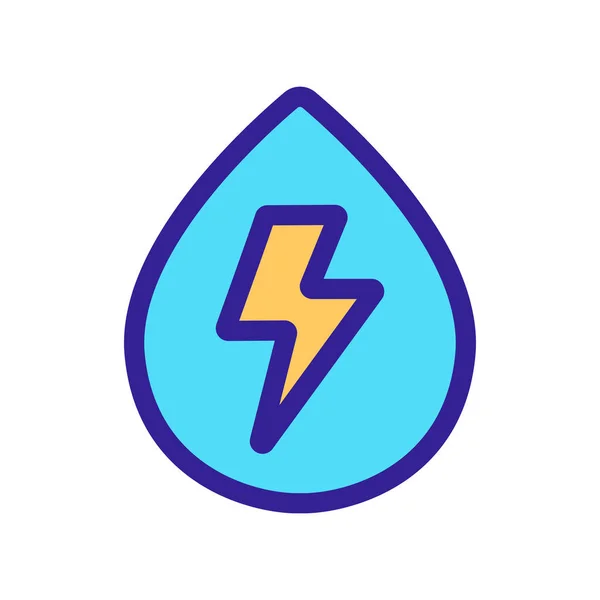 Vector ícone fluido de energia. Isolado contorno símbolo ilustração — Vetor de Stock